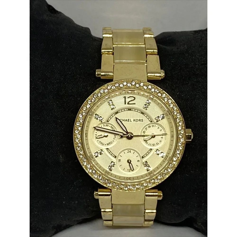 Michael Kors Parker MK5842 Women Stainless Steel Analog Dial Quartz Watch WO711
